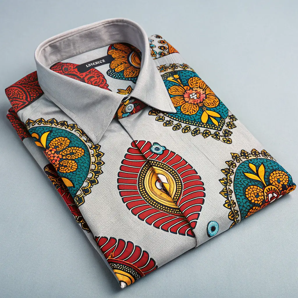 West African Kente Cloth Shirt